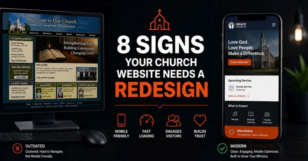Signs your church website needs a redesign