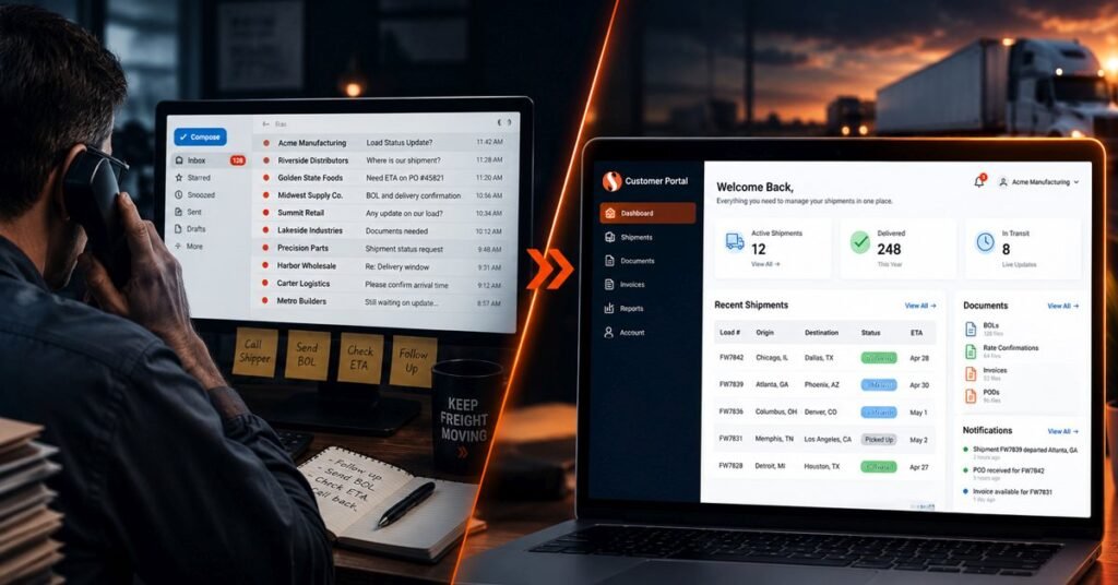 Why transportation companies need a customer portal and when they don't